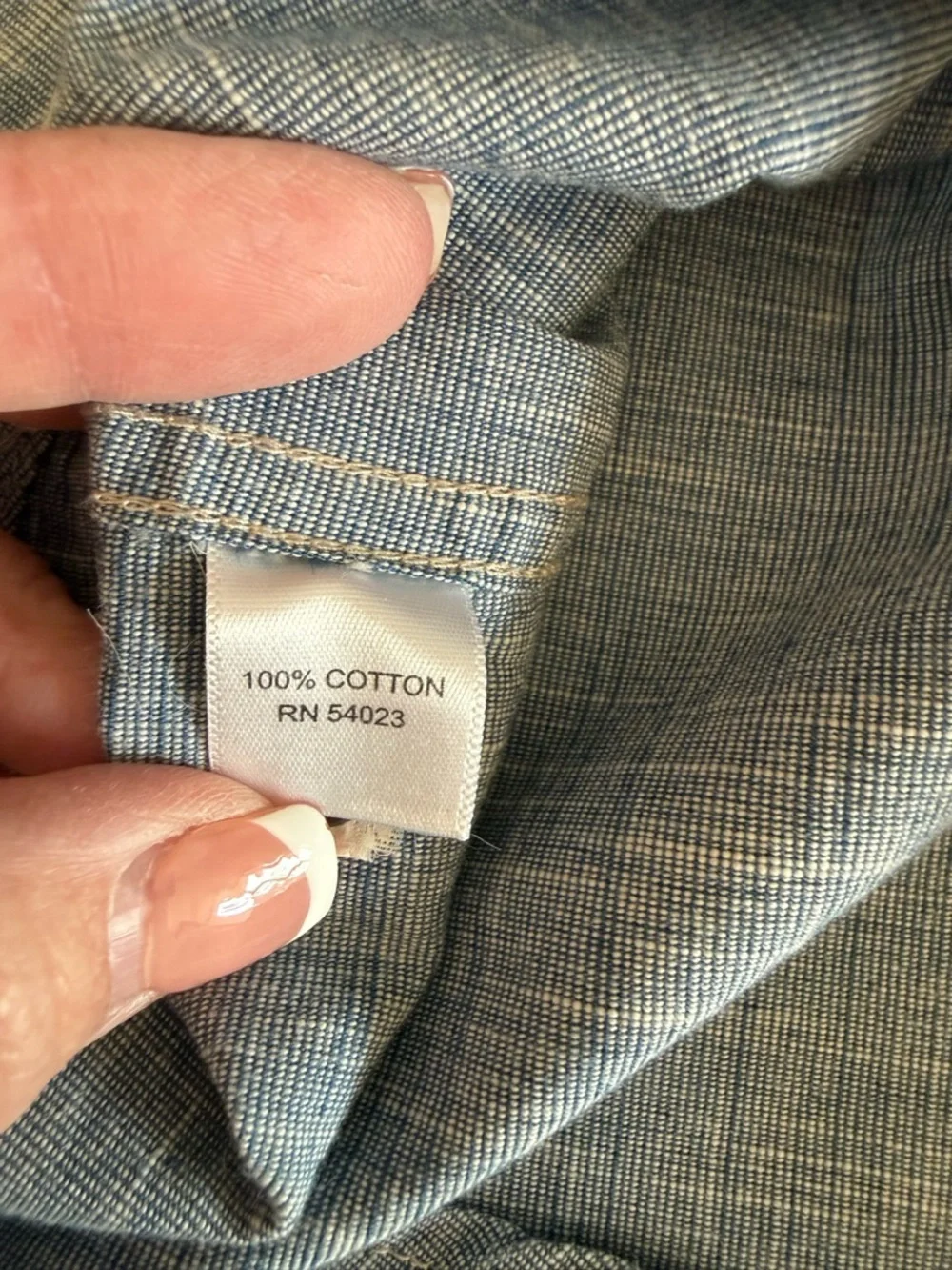 Banana Republic Light‎ Blue Striped Utility Shirt 16-16 1/2. 100% Cotton